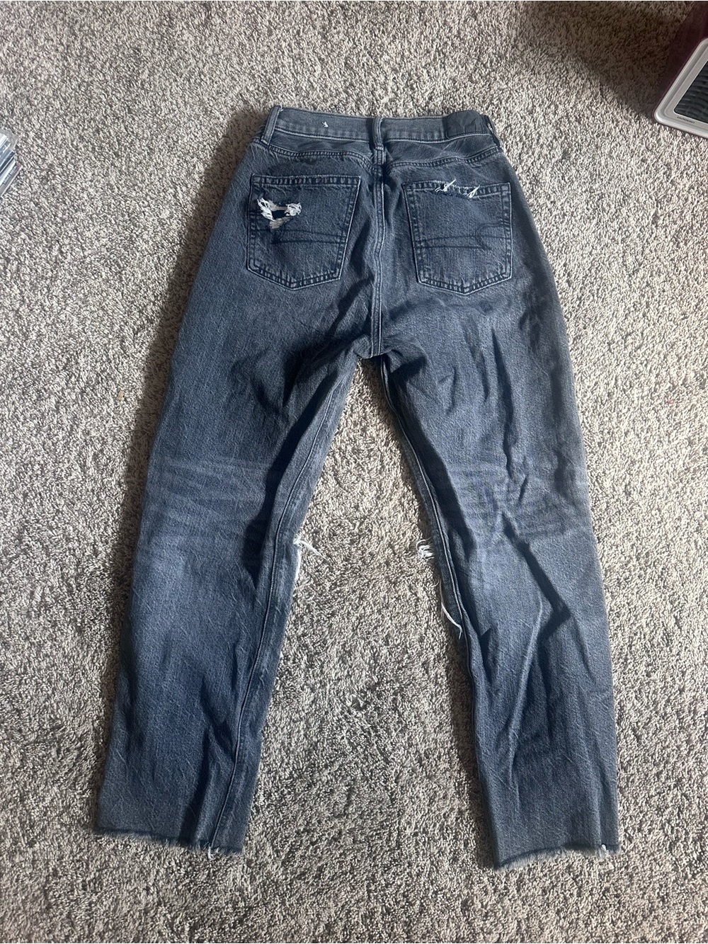AE Distressed Black Washed Ripped Jeans - Picture 5 of 5